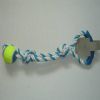 Pet Product Rope Tug Rings With Balls (9855) 